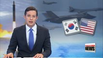 Korea and U.S. air force carry out combined military operations against North Korea's continual provocations