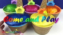 Ice Cream Cup Pearl Clay Slime Surprise Toys Spiderman MLP Kinder Surprise Finding Dory Le