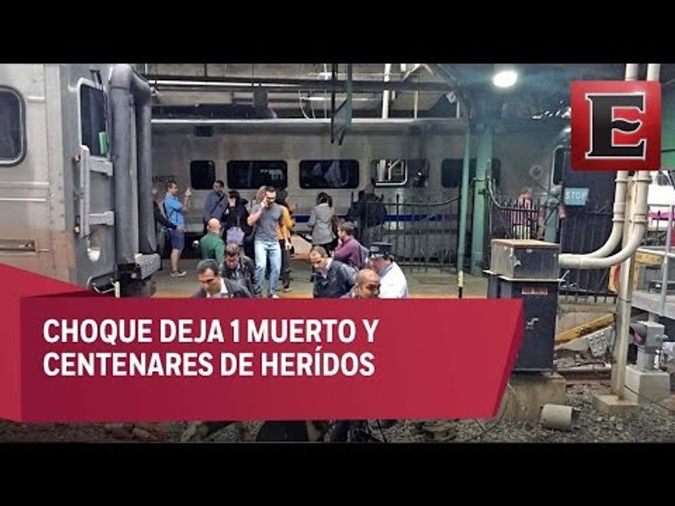 Tragedia en Nueva Jersey, choca tren contra la estación de Hoboken