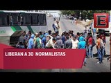 Liberan a los 30 normalistas que causaron disturbios en Michoacán