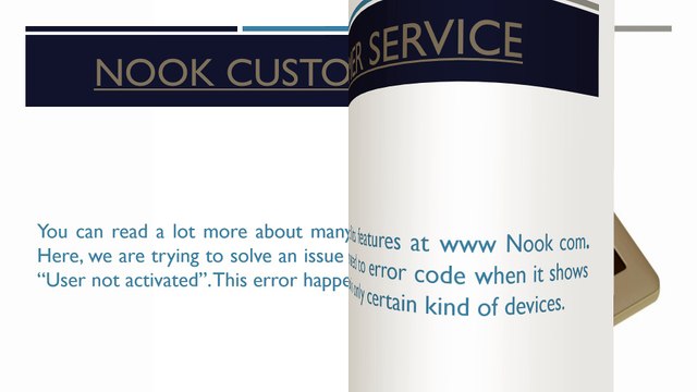 Nook Showing Problem “User Not Activated” Solved