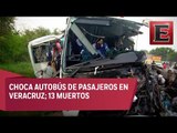 Choque en autopista Córdoba-Veracruz deja 13 muertos