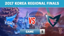 Highlights: AFS vs SSG Game 5 | Afreeca Freecs vs Samsung Galaxy | 2017 Korea Regional Finals