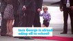 Prince George heads off to school!