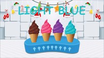 Apprendre les couleurs avec doux de la glace crème pour enfants enfants les tout-petits couleurs po