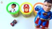 Сups Stacking Toys Play Doh Clay Cars Mater Monster truck Captain america Collection Learn