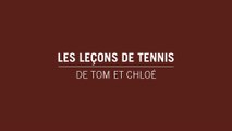 Les leçons de tennis de Tom & Chloé - Fatiguer ton père !