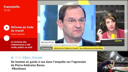 Ordonnances : "Notre pays est en train de changer" en matière de relations sociales