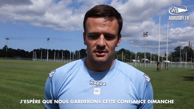 W. du Plessis avant Colomiers - Bayonne : construire sur la confiance