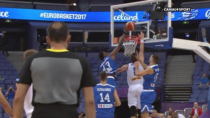Euro Basket Masculin 2017 - Thanásis rempile avec un autre block d'une violence rare !
