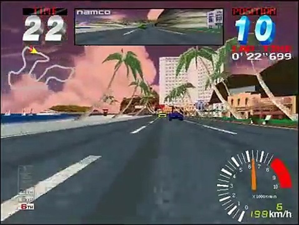 Ridge Racer 2 (1994 - arcade version) by Namco - Time Trial