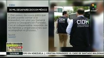 CIDH expresa preocupación por los más de 30 mil desparecidos en México