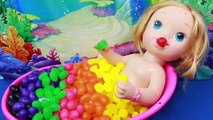 CANDY SURPRISE BATH Rainbow BABY ALIVE Bath Jelly Beans Candy Rainbow Learn Spelling Color