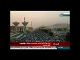 بالفيديو.. حجاج بيت الله أثناء النفير من صعيد عرفات إلى «مزدلفة»