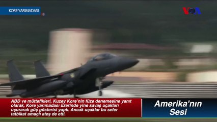 ABD ve Müttefikleri Kore yarımadasında Güç Gösterisi Yaptı