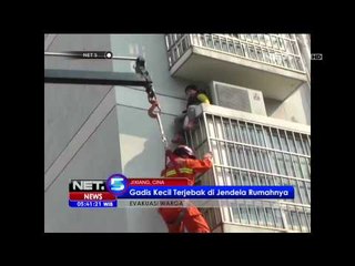 Seorang Gadis Kecil Terjebak di Jendela Rumah NET5