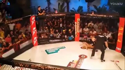 当MMA自由搏击战士失去控制, (MMA fighter lost control: OMG!). 直接打裁判！手把一扇门给打成碎片！媒体发布会上就动手打！