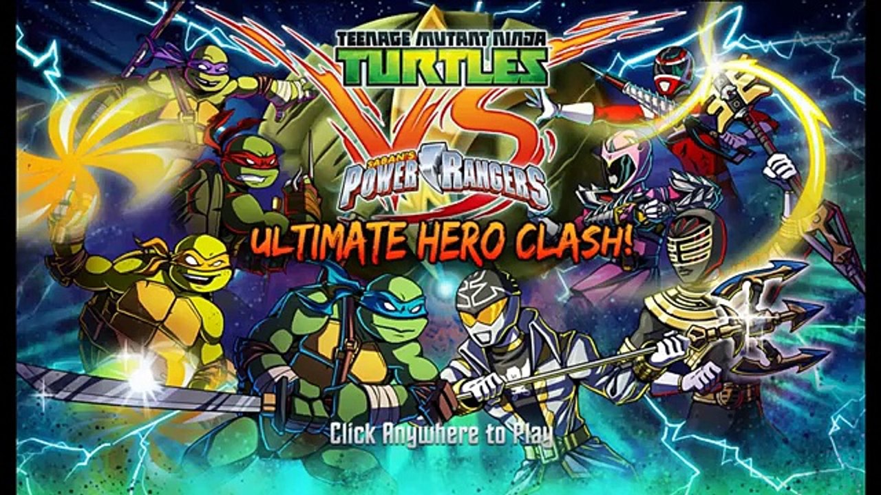 Choc héros puissance adolescent tortues ultime contre Jeu de gameplay mutant de ninja rangers