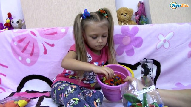 Замораживаем Шарики ОРБИЗ и НАСЕКОМЫХ в шариках с водой Видео для детей ORBEEZ for kids