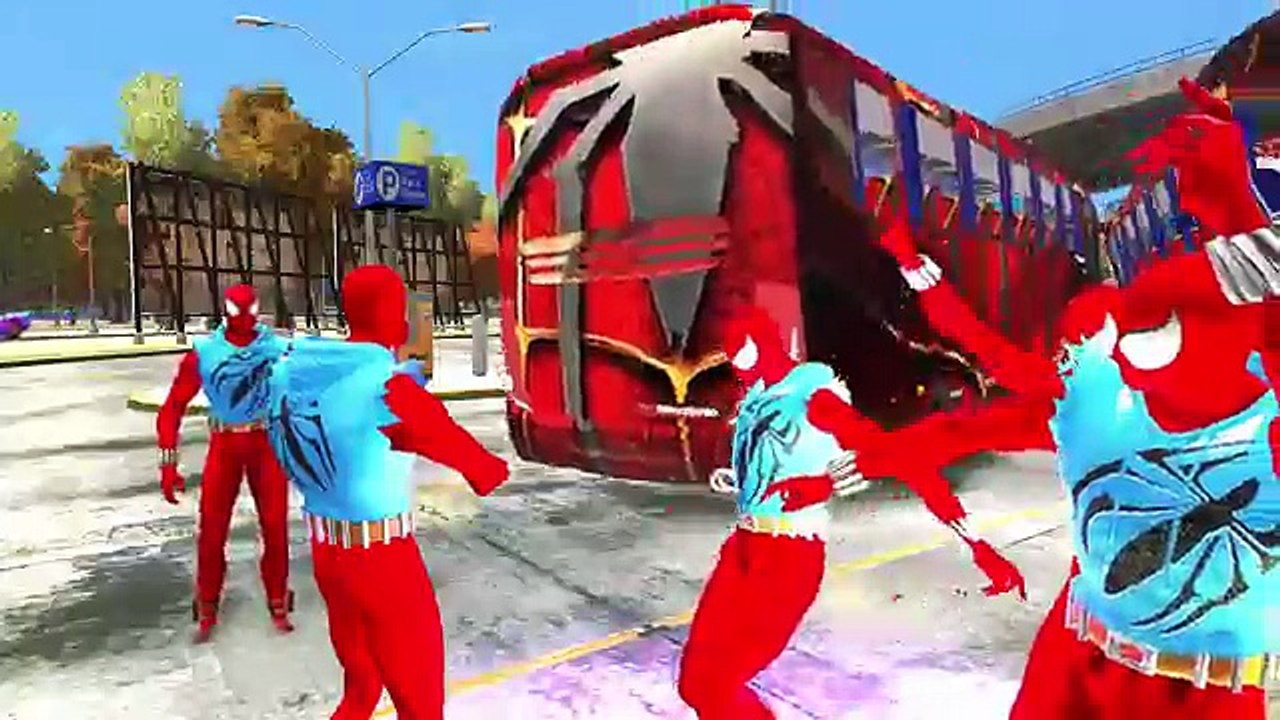 И автобус Дети цвета для Дети Дети ... питомник на Это десять рифмы песни человек-паук