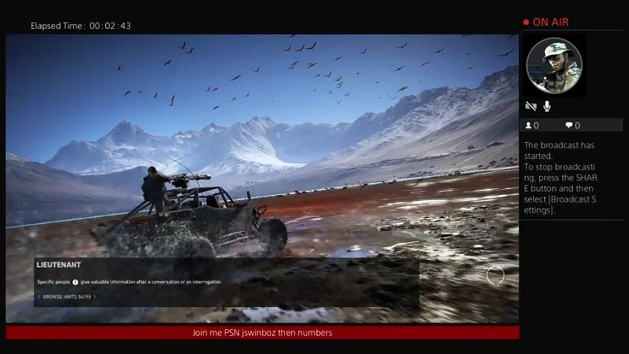 jswinboz600's Live PS4 Broadcast
