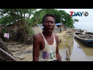 ေရစႀကိဳမွာ ခ်င္းတြင္းျမစ္ကမ္းၿပိဳတာေၾကာင့္ အိမ္ေတြအေရးေပၚေရႊ႕ေျပာင္းေနရ