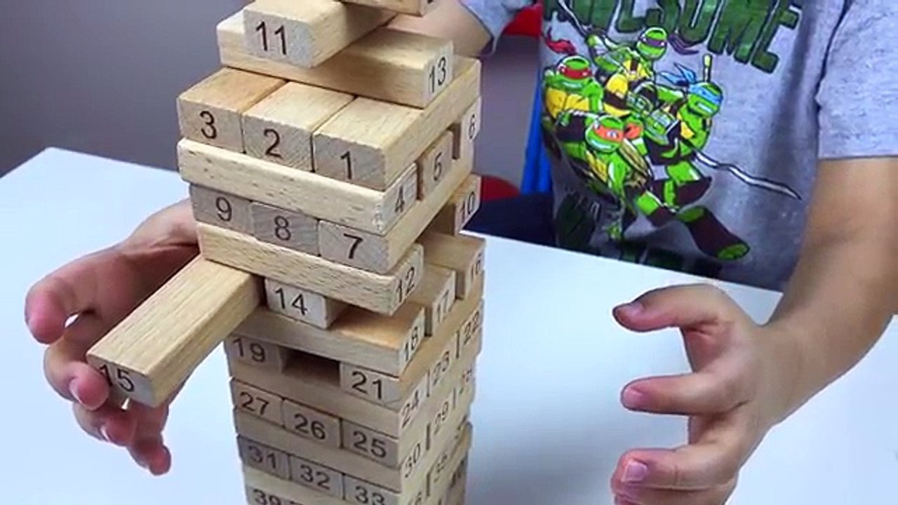 Blocs bâtiment comte Jeu joindre enfants allons nombre jouer à Il avec en bois Jenga 51 troy aa