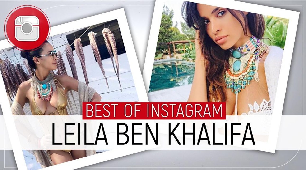 Plateaux télé, voyages, bikinis et selfies... le best-of Instagram de Leila Ben Khalifa