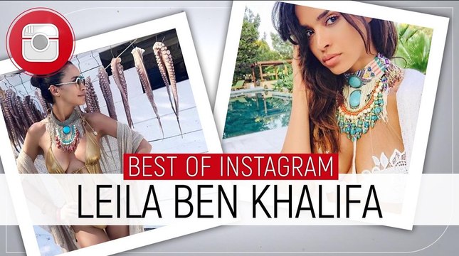 Plateaux télé, voyages, bikinis et selfies... le best-of Instagram de Leila Ben Khalifa