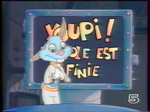 La 5 - 1991 - Publicités, bandes annonces, début Youpi ! L'école est finie
