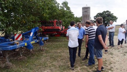 Visite préfet de l'Yonne aux agriculteurs Aôut 2017