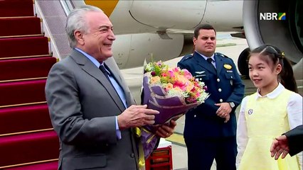 Na China, Temer diz que o Brasil 'está começando a crescer'