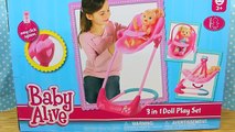Baby Alive Stroller & Car Seat Travel System Lucy Doll Outing & Eating Baby Food   Diaper
