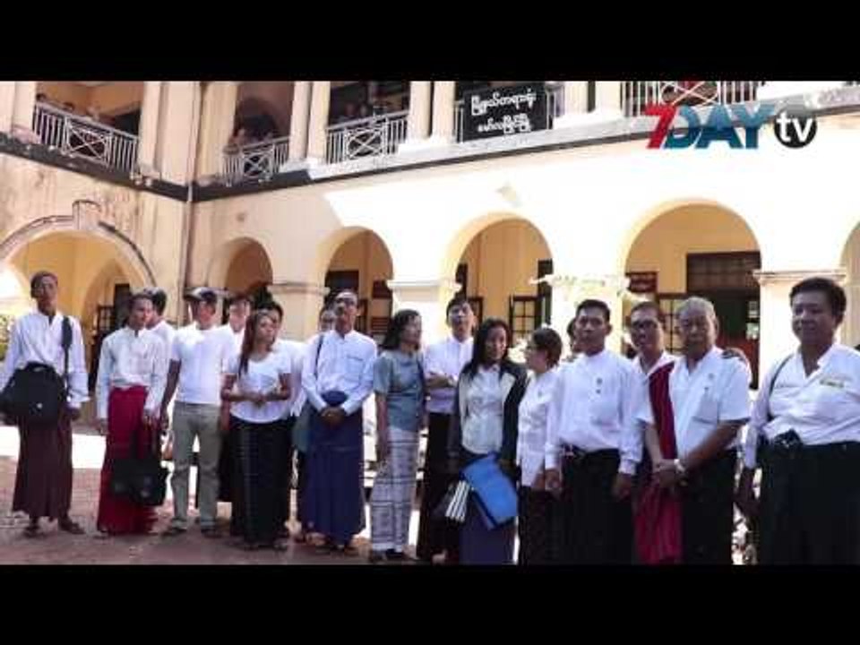 မမွန္မကန္ပံုႏွိပ္ျဖန္႔ေဝမႈနဲ႔ တရားစြဲခံရတဲ့ ၈၈ အဖြဲ႕ေတြရံုးခ်ိန္းကို ေရာက္လာတဲ့ ဦးမင္းကိုႏုိင္