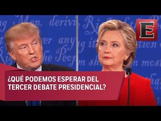 Video herunterladen: Rumbo al tercer debate presidencial entre Hillary Clinton y Donald Trump