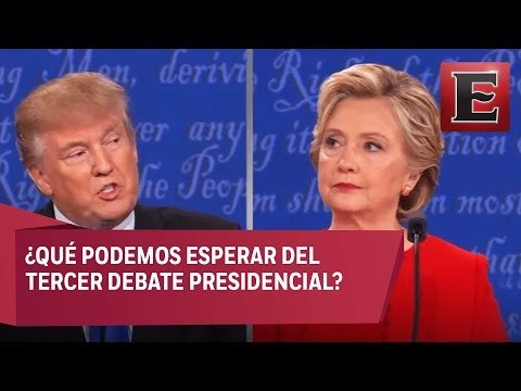 Rumbo al tercer debate presidencial entre Hillary Clinton y Donald Trump