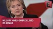 Hillary Clinton habla sobre el uso de armas / Tercer debate Hillary Clinton y Donald Trump