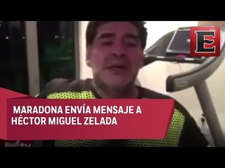 Maradona le envía mensaje a Héctor Miguel Zelada