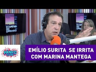 Emílio fica puto com provocação de Marina: "me enche o saco" | Pânico