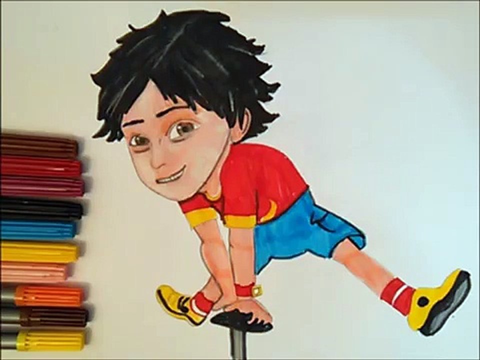 SPIDERMAN and SHIVA antv cartoon Speed COLORING PAGES for kids