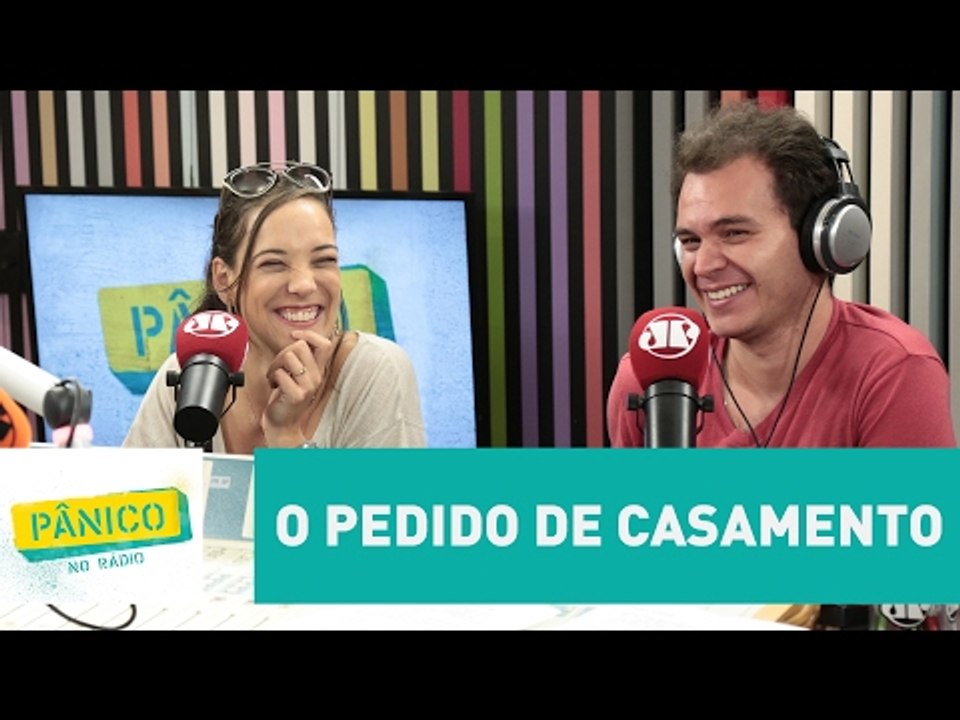 Alexandre Contini conta como foi pedido de casamento para Adriana Birolli | Pânico