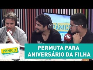 Rabin tentou permuta para aniversário da filha, mas pessoal do Pânico sacaneou