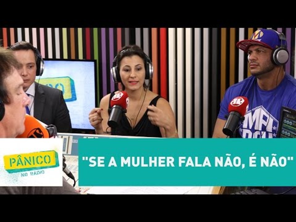 "Se a mulher fala não, é não", defende Emílio Surita | Pânico