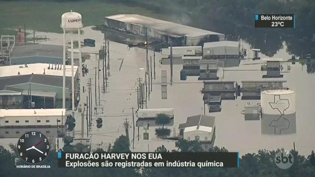 Harvey: Explosões são registradas em indústria química no Texas