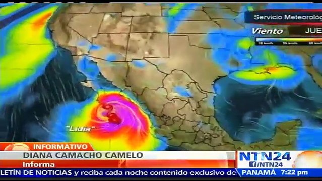 Las lluvias producidas por la tormenta tropical Lidia en territorio mexicano causaron inundaciones en la capital y tienen en alerta roja a los estados de Baja California Sur y Sinaloa.