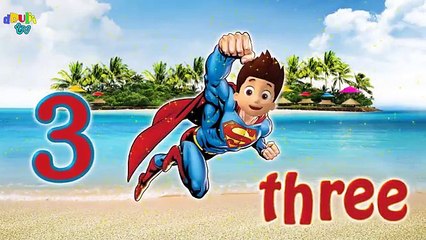 Counting from 1 to 20 with Cartoon charers and Superheroes - Learn English Numbers for