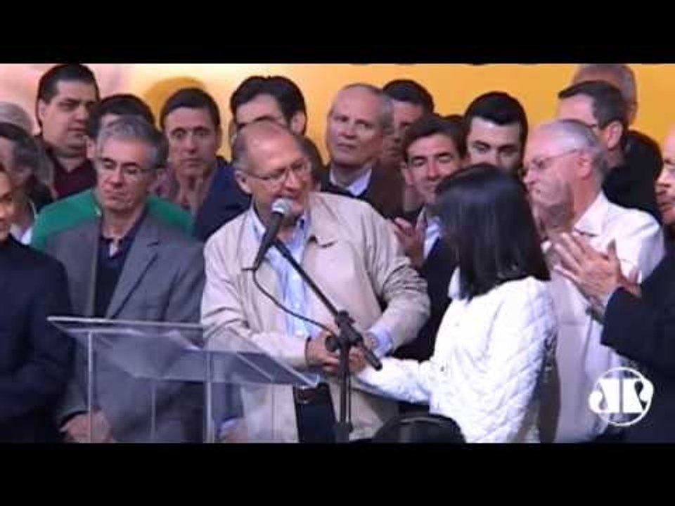 Eleições 2014: Geraldo Alckmin e José Serra discursam após vitória