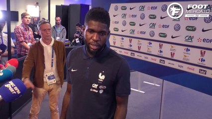 Umtiti content de revoir Fekir en bleu