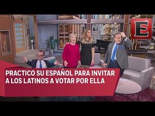 Hillary Clinton se presentó en programa de televisión latino