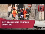 Declaran zona cero por sismo en Italia